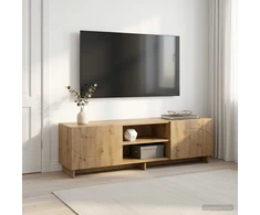 TV staliukas Televizoriaus stovas 140 x 34,5 x 40 cm Artisano ąžuolo
