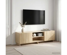 TV staliukas Televizoriaus stovas 140 x 34,5 x 40 cm Sonoma ąžuolas