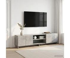 TV staliukas Televizoriaus stovas 179.5 x 34.5 x 40 cm Betono pilka