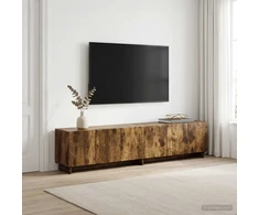 TV staliukas Televizoriaus stovas 179.5 x 34.5 x 40 cm Dūminio ąžuolo