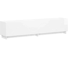 TV staliukas Televizoriaus stovas 179.5 x 34.5 x 40 cm Itin blizgi balta