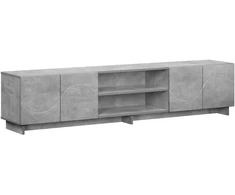 TV staliukas Televizoriaus stovas 179.5 x 34.5 x 40 cm Betono pilka