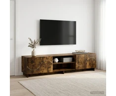TV staliukas Televizoriaus stovas 179.5 x 34.5 x 40 cm Dūminio ąžuolo