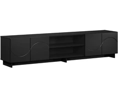 TV staliukas Televizoriaus stovas 179.5 x 34.5 x 40 cm Juoda