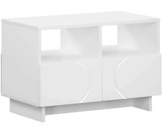 TV staliukas Televizoriaus stovas 60 x 34,5 x 40 cm Balta Apdirbta mediena