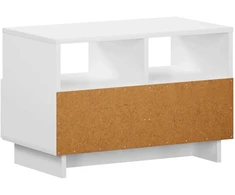TV staliukas Televizoriaus stovas 60 x 34,5 x 40 cm Balta Apdirbta mediena