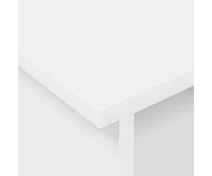 TV staliukas Televizoriaus stovas Balta 100 x 35 x 35 cm Apdirbta mediena
