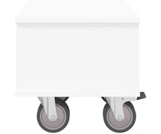 TV staliukas Televizoriaus stovas 37 x 35 x 35 cm Balta Apdirbta mediena