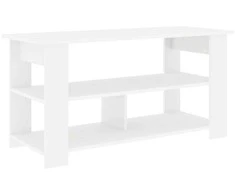 TV staliukas Televizoriaus stovas Balta 100 x 40 x 50 cm