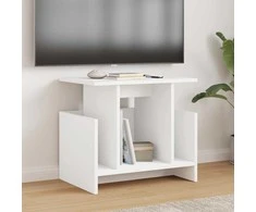 TV staliukas Televizoriaus stovas Balta 50 x 35 x 45 cm Apdirbta mediena