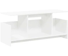 TV staliukas Televizoriaus stovas Balta 102 x 35 x 45 cm Apdirbta mediena