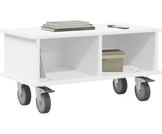 TV staliukas Televizoriaus stovas Balta 68,5 x 35 x 35 cm Apdirbta mediena
