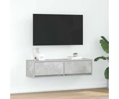 TV staliukas Televizoriaus spintelė Betono pilka 100 x 31 x 25,5 cm