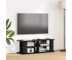 TV staliukas Televizoriaus stovas Juodas ąžuolas 96 x 35 x 33,5 cm