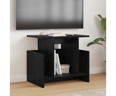 TV staliukas Televizoriaus stovas Juodas ąžuolas 50 x 35 x 45 cm