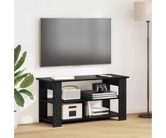 TV staliukas Televizoriaus stovas Juodas ąžuolas 100 x 40 x 50 cm