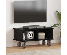 TV staliukas Televizoriaus stovas Juodas ąžuolas 68,5 x 35 x 35 cm