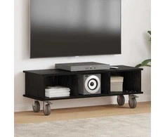 TV staliukas Televizoriaus stovas Juodas ąžuolas 100 x 35 x 35 cm