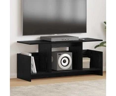 TV staliukas Televizoriaus stovas Juodas ąžuolas 102 x 35 x 45 cm