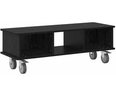 TV staliukas Televizoriaus stovas Juodas ąžuolas 100 x 35 x 35 cm