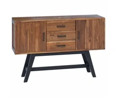TV staliukas Televizoriaus stovas su stalčių Natūrali 110 x 30 x 75 cm
