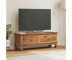 TV staliukas Televizoriaus stovas su stalčių Natūrali 110 x 35 x 40 cm