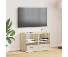 TV staliukas Televizoriaus stovas su stalčių Sonoma ąžuolas 79 x 40 x 48 cm