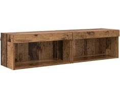 TV staliukas TV spintelių komplektas 2 pcs Senovinis medis 60 x 30 x 30 cm