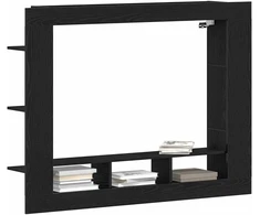 TV staliukas Televizoriaus spintelė juoda ąžuolo 152 x 22 x 113 cm