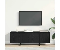 TV staliukas Televizoriaus spintelė Juodas ąžuolas 120 x 30 x 40,5 cm
