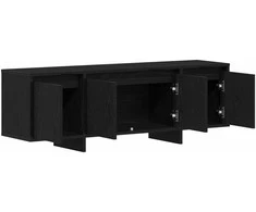 TV staliukas Televizoriaus spintelė Juodas ąžuolas 120 x 30 x 40,5 cm