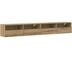 TV staliukas TV sieninė spintelė 2 pcs artisano ąžuolo 100 x 30 x 30 cm