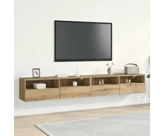 TV staliukas TV sieninė spintelė 2 pcs artisano ąžuolo 100 x 30 x 30 cm