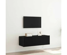 TV staliukas TV sieninė spintelė 2 pcs Juodas ąžuolas 100 x 35 x 31 cm