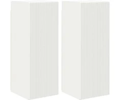 TV staliukas TV sieninė spintelė 2 pcs Balta 30 x 31 x 80 cm