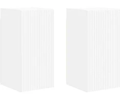 TV staliukas TV sieninė spintelė 2 pcs Balta 30 x 31 x 60 cm
