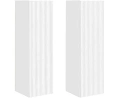 TV staliukas TV sieninė spintelė 2 pcs Balta 30 x 31 x 100 cm
