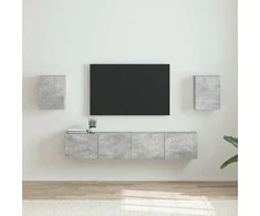 TV staliukas TV sieninė spintelė 2 pcs Betoninė 30 x 31 x 40 cm