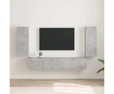 TV staliukas TV sieninė spintelė 2 pcs Betoninė 30 x 31 x 80 cm