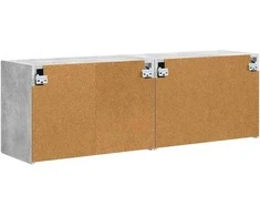 TV staliukas TV sieninė spintelė 2 pcs Betono pilka 59,5 x 31 x 40 cm