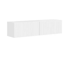 TV staliukas TV sieninė spintelė 2 pcs Blizgus baltas 60 x 31 x 29,5 cm