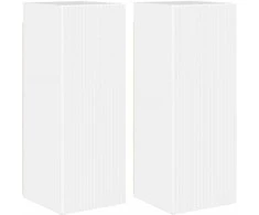 TV staliukas TV sieninė spintelė 2 pcs Blizgus baltas 30 x 31 x 80 cm