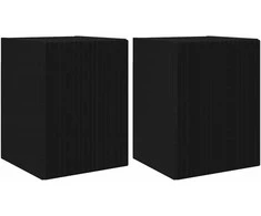 TV staliukas TV sieninė spintelė 2 pcs Juoda 30 x 31 x 40 cm