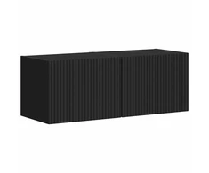 TV staliukas TV sieninė spintelė 2 pcs Juoda 39 x 31 x 29,5 cm