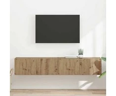 TV staliukas TV sieninė spintelė 2 pcs Meistrų ąžuolas 78,5 x 31 x 29,5 cm