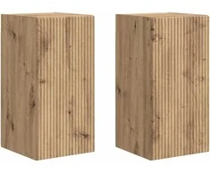 TV staliukas TV sieninė spintelė 2 pcs Meistrų ąžuolas 30 x 31 x 60 cm