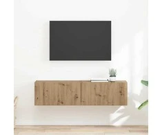 TV staliukas TV sieninė spintelė 2 pcs Meistrų ąžuolas 60 x 31 x 29,5 cm