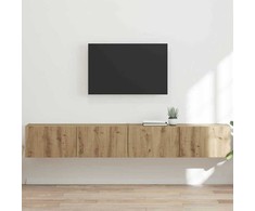 TV staliukas TV sieninė spintelė 2 pcs Meistrų ąžuolas 98 x 31 x 29,5 cm