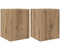 TV staliukas TV sieninė spintelė 2 pcs Meistrų ąžuolas 30 x 31 x 40 cm