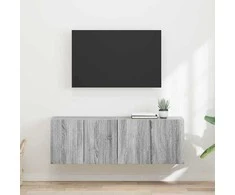 TV staliukas TV sieninė spintelė 2 pcs Pilkas Sonoma 59,5 x 31 x 40 cm